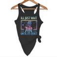 I'Ll Just Wait Until It's Quiet Skeleton Messy Bun Teacher Flowy Tank, novelty gifts, funny gifts I'Ll Just Wait Until It's Quiet Skeleton Messy Bun Teacher Flowy Tank, novelty gifts, funny gifts