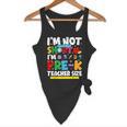 I'm Not Short I'm Pre-K Teacher Size Back To School Teacher Flowy Tank, novelty gifts, funny gifts