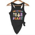 Inclusion Isn't Scary Ghost Halloween SLP Sped Teacher Flowy Tank, novelty gifts, funny gifts Inclusion Isn't Scary Ghost Halloween SLP Sped Teacher Flowy Tank, novelty gifts, funny gifts