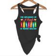 THE INFLUENCE OF A GREAT TEACHER IS NEVER ERASED Teaching For Men Women Girls Kids Flowy Tank, novelty gifts, funny gifts