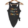 Their There They'Re English Teacher Gramma Police Joke Flowy Tank, novelty gifts, funny gifts