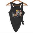 It's A Beautiful Day To Learn Cute Rainbow Boho Teacher Flowy Tank, novelty gifts, funny gifts