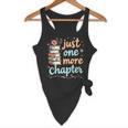 Just One More Chapter Book Reading Floral Teacher Book Lover Flowy Tank, novelty gifts, funny gifts