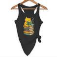 Kawaii Cats Lover Coffee Books Teacher Librarian Cat Flowy Tank, novelty gifts, funny gifts Kawaii Cats Lover Coffee Books Teacher Librarian Cat Flowy Tank, novelty gifts, funny gifts