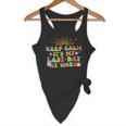 Keep Calm It's My Last Day At Work Groovy Teacher Retro Flowy Tank, novelty gifts, funny gifts Keep Calm It's My Last Day At Work Groovy Teacher Retro Flowy Tank, novelty gifts, funny gifts