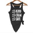 Be Kind Be Calm Be Safe Awareness For Teachers For Men Women Kids Flowy Tank, novelty gifts, funny gifts Be Kind Be Calm Be Safe Awareness For Teachers For Men Women Kids Flowy Tank, novelty gifts, funny gifts