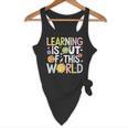 Learning Is Out Of This World Space Teacher Cute Groovy Flowy Tank, novelty gifts, funny gifts Learning Is Out Of This World Space Teacher Cute Groovy Flowy Tank, novelty gifts, funny gifts