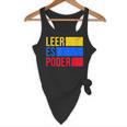 Leer Es Poder Colombian Spanish Teacher Maestra Colombia Flowy Tank, novelty gifts, funny gifts Leer Es Poder Colombian Spanish Teacher Maestra Colombia Flowy Tank, novelty gifts, funny gifts