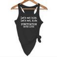 Let's Eat Kids Punctuation Saves Lives Teacher Flowy Tank, novelty gifts, funny gifts Let's Eat Kids Punctuation Saves Lives Teacher Flowy Tank, novelty gifts, funny gifts
