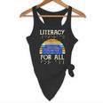 Literacy For All Visually Impaired Braille Teacher The Blind Flowy Tank, novelty gifts, funny gifts Literacy For All Visually Impaired Braille Teacher The Blind Flowy Tank, novelty gifts, funny gifts