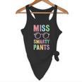 Little MISS SMARTY PANTS School Grad Teacher Last Day Flowy Tank, novelty gifts, funny gifts