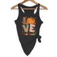 Love 2nd Grade Happy Fall Thanksgiving For 2nd Teacher For Men Women Girls Kids Flowy Tank, novelty gifts, funny gifts