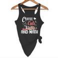 I Love Math Cats And Coffee Heart Mathematics Teacher Flowy Tank, novelty gifts, funny gifts I Love Math Cats And Coffee Heart Mathematics Teacher Flowy Tank, novelty gifts, funny gifts
