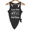 I Love Maths And Dogs Puppy Dog Lover Teacher Student Flowy Tank, novelty gifts, funny gifts I Love Maths And Dogs Puppy Dog Lover Teacher Student Flowy Tank, novelty gifts, funny gifts