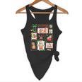 Merry And Bright Christmas Gingerbread Santa Book Teacher Flowy Tank, novelty gifts, funny gifts Merry And Bright Christmas Gingerbread Santa Book Teacher Flowy Tank, novelty gifts, funny gifts