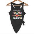 Mothers Day For Teacher Dog Lover Dog Mom Teacher Flowy Tank, novelty gifts, funny gifts