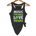 Music Teachers Love Brains Cute Teaching Halloween Flowy Tank, novelty gifts, funny gifts