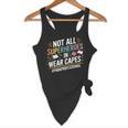 Not All Super Heroes Wear Capes Paraprofessional Teacher Flowy Tank, novelty gifts, funny gifts