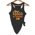 One Thankful PE Teacher Thanksgiving Fall Autumn Groovy Flowy Tank, novelty gifts, funny gifts