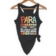 Paraeducator Paraprofessional SPED Teacher Flowy Tank, novelty gifts, funny gifts Paraeducator Paraprofessional SPED Teacher Flowy Tank, novelty gifts, funny gifts