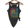 PE Teacher Phys Ed Tie Dye Physical Education Appreciation Flowy Tank, novelty gifts, funny gifts