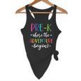 Pre-K Teacher Adventure Begins First Day Preschool Teachers Flowy Tank, novelty gifts, funny gifts Pre-K Teacher Adventure Begins First Day Preschool Teachers Flowy Tank, novelty gifts, funny gifts
