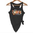 Preppy One Thankful Teacher Coquette Thanksgiving Teacher Flowy Tank, novelty gifts, funny gifts