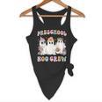 Preschool Boo Crew Groovy Halloween Floral Ghost Teacher Men Women Kids Flowy Tank, novelty gifts, funny gifts