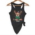 Preschool Crew Xmas Reindeer Teacher Student Christmas Flowy Tank, novelty gifts, funny gifts