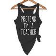 Pretend I'm A Teacher Costume Halloween Lazy Adult Kids Flowy Tank, novelty gifts, funny gifts Pretend I'm A Teacher Costume Halloween Lazy Adult Kids Flowy Tank, novelty gifts, funny gifts
