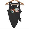 Problem Solver School Work Staff Front Desk Teacher Flowy Tank, novelty gifts, funny gifts Problem Solver School Work Staff Front Desk Teacher Flowy Tank, novelty gifts, funny gifts