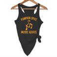 Pumpkin Spice And Music Advice Music Teacher Halloween Flowy Tank, novelty gifts, funny gifts