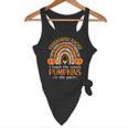 Rainbow I Teach The Cutest Pumpkins Kindergarten Teacher Men Women Flowy Tank, novelty gifts, funny gifts
