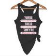 There Their They'Re Teacher English Grammar Police Flowy Tank, novelty gifts, funny gifts There Their They'Re Teacher English Grammar Police Flowy Tank, novelty gifts, funny gifts