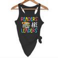 Readers Are Leaders Reading Book Lover Teacher Women Men Kid Flowy Tank, novelty gifts, funny gifts