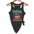 Reading Adventure Library Student Teacher Book Flowy Tank, novelty gifts, funny gifts Reading Adventure Library Student Teacher Book Flowy Tank, novelty gifts, funny gifts