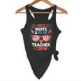 Red & Blue Teacher Crew Shirt 4th Of July Sunglasses Flowy Tank, novelty gifts, funny gifts