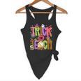 Retro Trick Or Teach Leopard Ghost Halloween Spooky Teacher Flowy Tank, novelty gifts, funny gifts Retro Trick Or Teach Leopard Ghost Halloween Spooky Teacher Flowy Tank, novelty gifts, funny gifts
