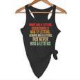 Riddle Wordplay Joke For Grammar Nerds And Teachers Flowy Tank, novelty gifts, funny gifts
