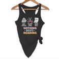 Rock Paper Scissors Teacher Librarian Nothing Beats Reading Flowy Tank, novelty gifts, funny gifts