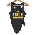 I Rule Math Ruler Mathematics Pun Math Teacher Men Women Girls Kids Flowy Tank, novelty gifts, funny gifts