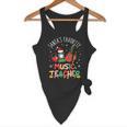 Santa's Favorite Music Teacher Christmas Santa Hat Matching Flowy Tank, novelty gifts, funny gifts