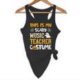 This Is My Scary Music Teacher Halloween Costumes Pajama Flowy Tank, novelty gifts, funny gifts