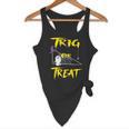 School Math Teacher Halloween 2022 Trig Or Treat Shirt Flowy Tank, novelty gifts, funny gifts