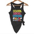 School Social Worker Teacher Caseworker Public Servant LSW Flowy Tank, novelty gifts, funny gifts
