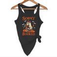Sorry I'm Booked Ghost Reading Book Lover Teacher Halloween Flowy Tank, novelty gifts, funny gifts
