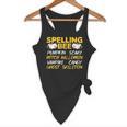 Spelling Bee Costume For a Halloween Teacher Pun Women Flowy Tank, novelty gifts, funny gifts