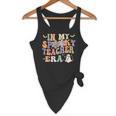 In My Spooky Teacher Era Groovy Hippie Retro Ghost Halloween Men Women Kids Flowy Tank, novelty gifts, funny gifts