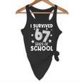I Survived 67 Days Of School Teachers Students Flowy Tank, novelty gifts, funny gifts