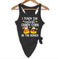 I Teach The Cutest Candy Corn In The Bunch Teacher Halloween Flowy Tank, novelty gifts, funny gifts